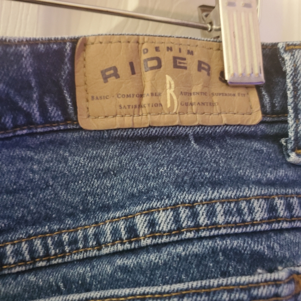 Riders by Lee Women's Blue Denim Jeans Tall Size - Picture 5 of 7
